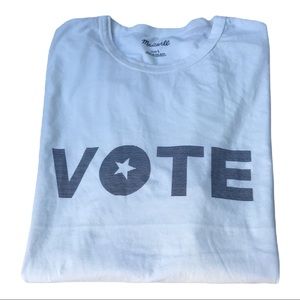 🆕Madewell VOTE t-shirt 100% Cotton New NWT